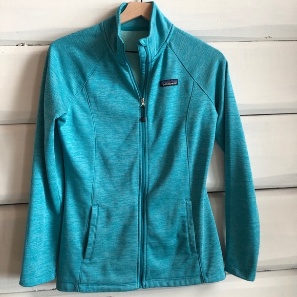 Patagonia Jackets & Blazers - Patagonia turquoise zip up jacket sweater